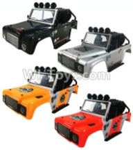 Subotech BG1511 Car canopy,Shell cover unit(4 set)-Black,Silver,Yellow,Red 4 color,Subotech BG1511 RC Car Spare parts Accessories,1:12 4WD BG1511A BG1511B BG1511C BG1511D RC Racing Car parts,High Speed Drifting Buggy Parts