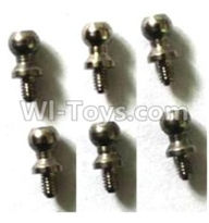 Subotech BG1511 WZS022 2X3 Ball head screws(6pcs),Subotech BG1511 RC Car Spare parts Accessories,1:12 4WD BG1511A BG1511B BG1511C BG1511D RC Racing Car parts,High Speed Drifting Buggy Parts