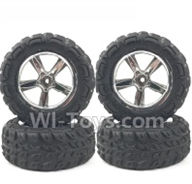 SuBotech BG1513 Whole wheel assembly(4pcs-2x Left and 2X Right)-CJ0029 And CJ0030,Subotech BG1513 RC Car Spare parts Accessories,1:12 4WD BG1513 RC Racing Car parts,High Speed Drifting Buggy Parts