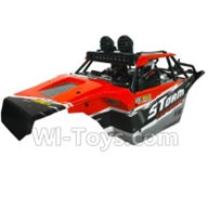 SuBotech BG1513 CJ0027 Car canopy,Shell cover Assembly(1pcs)-Red,Subotech BG1513 RC Car Spare parts Accessories,1:12 4WD BG1513 RC Racing Car parts,High Speed Drifting Buggy Parts