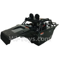 SuBotech BG1513 CJ0027 Car canopy,Shell cover Assembly(1pcs)-Black,Subotech BG1513 RC Car Spare parts Accessories,1:12 4WD BG1513 RC Racing Car parts,High Speed Drifting Buggy Parts