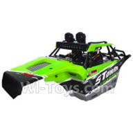 SuBotech BG1513 CJ0027 Car canopy,Shell cover Assembly(1pcs)-Green,Subotech BG1513 RC Car Spare parts Accessories,1:12 4WD BG1513 RC Racing Car parts,High Speed Drifting Buggy Parts
