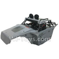 SuBotech BG1513 CJ0027 Car canopy,Shell cover Assembly(1pcs)-Gray,Subotech BG1513 RC Car Spare parts Accessories,1:12 4WD BG1513 RC Racing Car parts,High Speed Drifting Buggy Parts