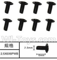 SuBotech BG1513 WLS004 Machine PWB Screws(8pcs)-M2.5X6X6PWB,Subotech BG1513 RC Car Spare parts Accessories,1:12 4WD BG1513 RC Racing Car parts,High Speed Drifting Buggy Parts