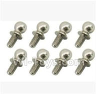 SuBotech BG1513 WLS018 Ball-Head Screws(8pcs),Subotech BG1513 RC Car Spare parts Accessories,1:12 4WD BG1513 RC Racing Car parts,High Speed Drifting Buggy Parts