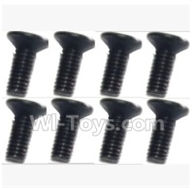SuBotech BG1513 WLS020 Countersunk head screws(8pcs)-M2.5X7,Subotech BG1513 RC Car Spare parts Accessories,1:12 4WD BG1513 RC Racing Car parts,High Speed Drifting Buggy Parts