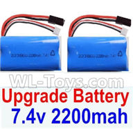 Subotch BG1515 Parts-76-02 DZDC01 Upgrade 7.4V 2200mah 15C Battery(2pcs),Subotech BG1515 RC Car Spare parts Accessories,1:12 4WD BG1515 RC Racing Car parts,High Speed Drifting Buggy Parts