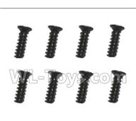 Subotch BG1515 Parts-95-03 WLS008 Flat head screws(2.6X8KB)-8pcs,Subotech BG1515 RC Car Spare parts Accessories,1:12 4WD BG1515 RC Racing Car parts,High Speed Drifting Buggy Parts