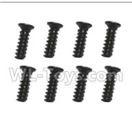 Subotch BG1515 Parts-95-04 WLS010 Flat head screws(2.6X10KB)-8pcs,Subotech BG1515 RC Car Spare parts Accessories,1:12 4WD BG1515 RC Racing Car parts,High Speed Drifting Buggy Parts