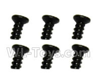 Subotch BG1515 Parts-95-05 WLS005 Countersunk head screws(2.6X5KB)-8pcs,Subotech BG1515 RC Car Spare parts Accessories,1:12 4WD BG1515 RC Racing Car parts,High Speed Drifting Buggy Parts