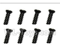 Subotch BG1515 Parts-95-10 WLS041 Flat head screws(2.6X6KB)-8pcs,Subotech BG1515 RC Car Spare parts Accessories,1:12 4WD BG1515 RC Racing Car parts,High Speed Drifting Buggy Parts