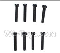 Subotch BG1515 Parts-95-17 WLS048 Mechanical screw (2.5X14PM)-8pcs,Subotech BG1515 RC Car Spare parts Accessories,1:12 4WD BG1515 RC Racing Car parts,High Speed Drifting Buggy Parts