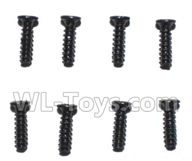 Subotch BG1515 Parts-95-19 WLS050 Flat head screws(2.3X8PB)-8pcs,Subotech BG1515 RC Car Spare parts Accessories,1:12 4WD BG1515 RC Racing Car parts,High Speed Drifting Buggy Parts