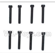 Subotch BG1515 Parts-95-23 WLS054 Mechanical screw (2.5X16PM)-8pcs,Subotech BG1515 RC Car Spare parts Accessories,1:12 4WD BG1515 RC Racing Car parts,High Speed Drifting Buggy Parts