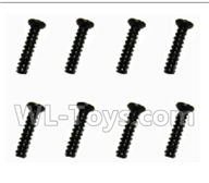 Subotch BG1515 Parts-95-25 WLS056 Flat head screws(2X8PB)-8pcs,Subotech BG1515 RC Car Spare parts Accessories,1:12 4WD BG1515 RC Racing Car parts,High Speed Drifting Buggy Parts