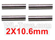 Subotch BG1515 Parts-96-14 WTZ020 Bone cup connecting shaft-2X10.6mm(4pcs),Subotech BG1515 RC Car Spare parts Accessories,1:12 4WD BG1515 RC Racing Car parts,High Speed Drifting Buggy Parts