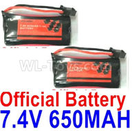 Subotech BG1520 Battery Parts-Official 7.4V 650MAH Battery Packs(2pcs)-DLS002