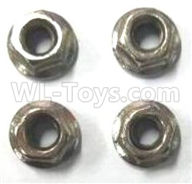 Subotech BG1520 M4 Flange damping locknut(4pcs)-WLM001