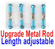 Subotech BG1520 Upgrade Metal Rod(Length adjustable)-4pcs-Blue323 Upgrade Metal Rod(Length adjustable)-9pcs-Blue