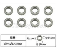 Subotech BG1520 Bearing,Ball bearing(5X9X3mm)-8pcs-WZC002