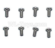 Subotech BG1520 screws-2.5X8PM machine screws(8pcs)-WLS058