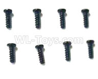 Subotech BG1520 screws-2.0X6PM flat head screws(8pcs)-WLS062