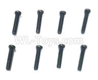 Subotech BG1520 screws-2.5X12PM machine screws(8pcs)-WLS064
