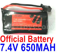 Subotech BG1521 Battery Parts-Official 7.4V 650MAH Battery(1pcs)-DLS002