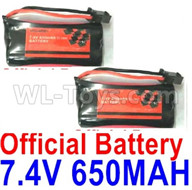 Subotech BG1521 Battery Parts-Official 7.4V 650MAH Battery(2pcs)-DLS002