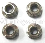 Subotech BG1521 Parts-M4 Flange damping locknut(4pcs)-WLM001