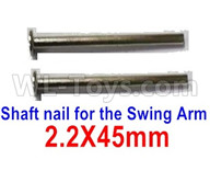 Subotech BG1521 Parts-Shaft nail for the Swing Arm(2pcs)-WTD002