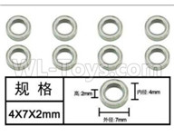 Subotech BG1521 Parts-Bearing,Ball bearing(4X7X2mm)-8pcs-WZC001