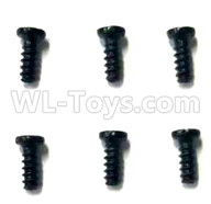 Subotech BG1521 Parts-2.3X13.5 half-tooth screws(6pcs)-WLS031
