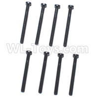 Subotech BG1521 Parts-2.5X24PM machine screws (8pcs)-WLS044