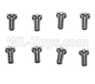 Subotech BG1521 Parts-2.5X8PM machine screws(8pcs)-WLS058