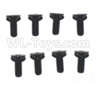 Subotech BG1521 Parts-2.5X8KM countersunk head screws(8pcs)-WLS059