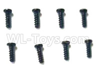 Subotech BG1521 Parts-2.0X6PM flat head screws(8pcs)-WLS062