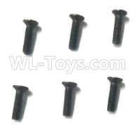 Subotech BG1521 Parts-2.5x10 machine screws(6pcs)-WLS063