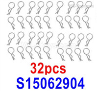 Subotech BG1525 R-Clips for the Body shell cover,Total 32pcs. S15062904