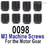 Subotech BG1525 M3X4mm Set Screws,Machine Screws. WLS017. Total 8pcs.