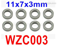 Subotech BG1525 Ball bearing. WZC003 . The size is 11X7X3MM. Total 8pcs.