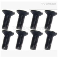 Subotech BG1525 Countersunk head screws.WLS020. The size is M2.5X7. Total 8pcs.
