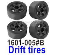 UDI RC Breaker 1601 Drift tires-1601-005-B-4 Set. UDIRC Breaker 1601 Parts, UDI RC UD1601 1/16 Car Parts.