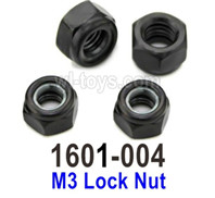 UDI RC Breaker 1601 M3 Lock Nut-1601-004-4 Set. UDIRC Breaker 1601 Parts, UDI RC UD1601 1/16 Car Parts.