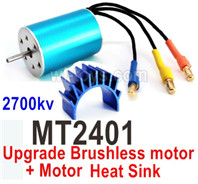 UDI RC Breaker 1601 2700kv Brushess motor + Motor heat sink-MT2401. UDIRC Breaker 1601 Parts, UDI RC UD1601 1/16 Car Parts.