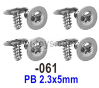 UDI RC Breaker 1601 Screws with 8 media.1601-061.PB 2.3x5mm.Total 8pcs. UDIRC Breaker 1601 Parts, UDI RC UD1601 1/16 Car Parts.