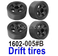 UDI RC 1602 Panther Drift tires-1602-005#B-4 Set. UDI RC 1602 Panther Parts, UDIRC UD1602 1/16 Car Parts.