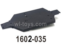 UDI RC 1602 Panther Chassis.The bottom frame-1602-035. UDI RC 1602 Panther Parts, UDIRC UD1602 1/16 Car Parts.