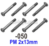 UDI RC 1602 Panther Step Screws.1602-050.PM 2x13mm. Total 8pcs. UDI RC 1602 Panther Parts, UDIRC UD1602 1/16 Car Parts.