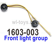 UDIRC 1603 Parts Front light group.The kit number is 1601-003, UDIRC 1/16 RC Rally Car Replacement Accesories.